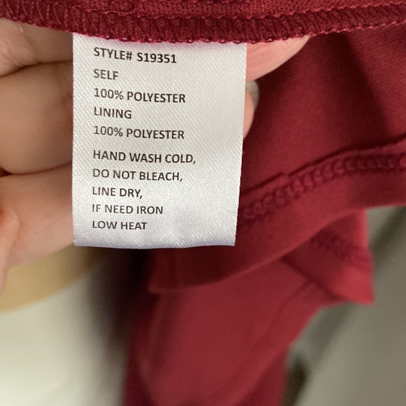 Burgundy wrap dress - Picture 11 of 14